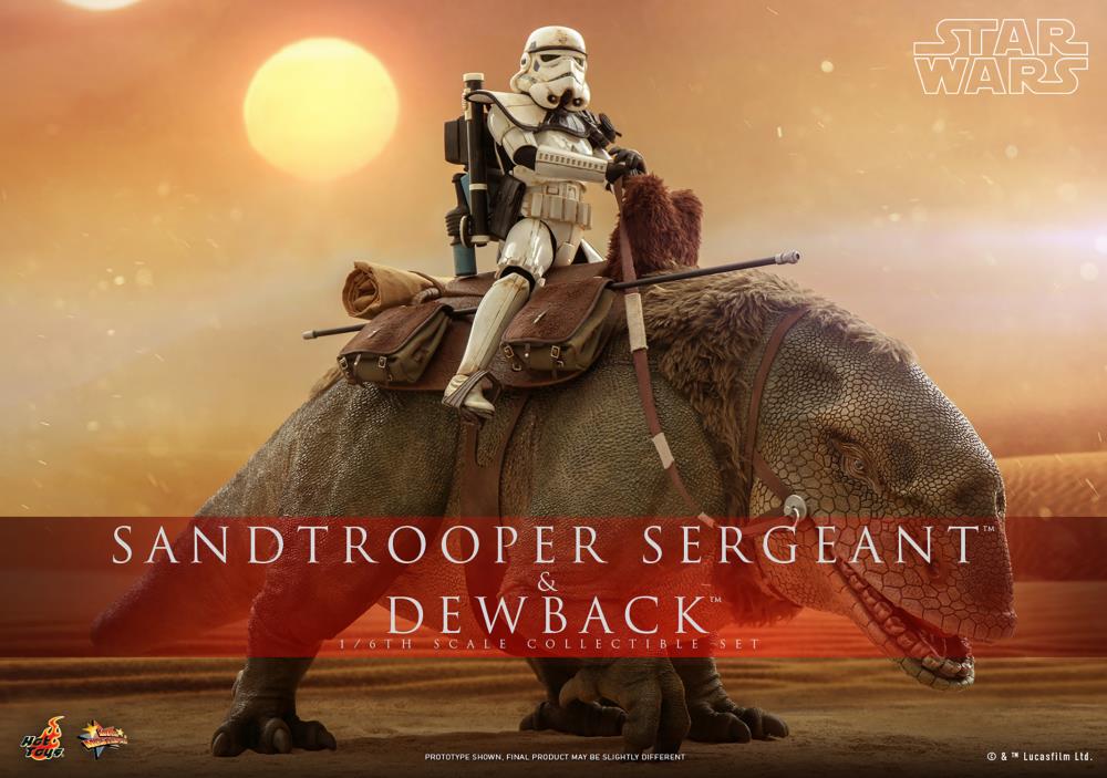 Star Wars: A New Hope MMS722 Sandtrooper Sergeant and Dewback 1/6th Scale Collectible Figure Set Gallery Image 20
