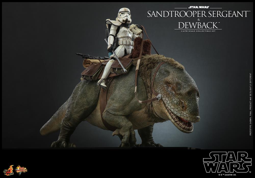 Star Wars: A New Hope MMS722 Sandtrooper Sergeant and Dewback 1/6th Scale Collectible Figure Set Gallery Image 15