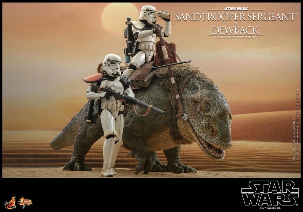 Star Wars: A New Hope MMS722 Sandtrooper Sergeant and Dewback 1/6th Scale Collectible Figure Set Gallery Image 13