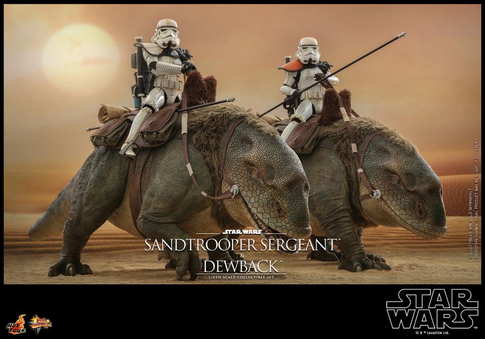 Star Wars: A New Hope MMS722 Sandtrooper Sergeant and Dewback 1/6th Scale Collectible Figure Set Gallery Image 12