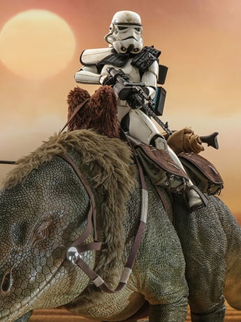 Star Wars: A New Hope MMS722 Sandtrooper Sergeant and Dewback 1/6th Scale Collectible Figure Set Gallery Image 2
