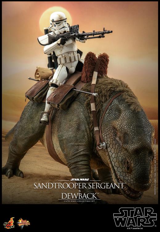 Star Wars: A New Hope MMS722 Sandtrooper Sergeant and Dewback 1/6th Scale Collectible Figure Set Gallery Image 5