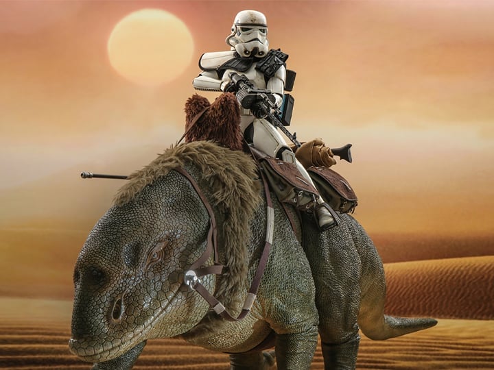 Star Wars: A New Hope MMS722 Sandtrooper Sergeant and Dewback 1/6th Scale Collectible Figure Set Gallery Image 1