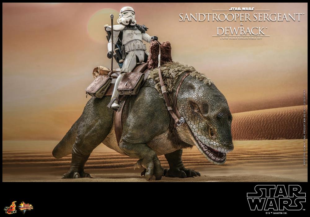 Star Wars: A New Hope MMS722 Sandtrooper Sergeant and Dewback 1/6th Scale Collectible Figure Set Gallery Image 4