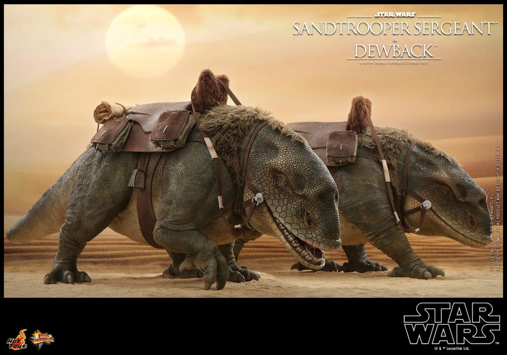 Star Wars: A New Hope MMS722 Sandtrooper Sergeant and Dewback 1/6th Scale Collectible Figure Set Gallery Image 14
