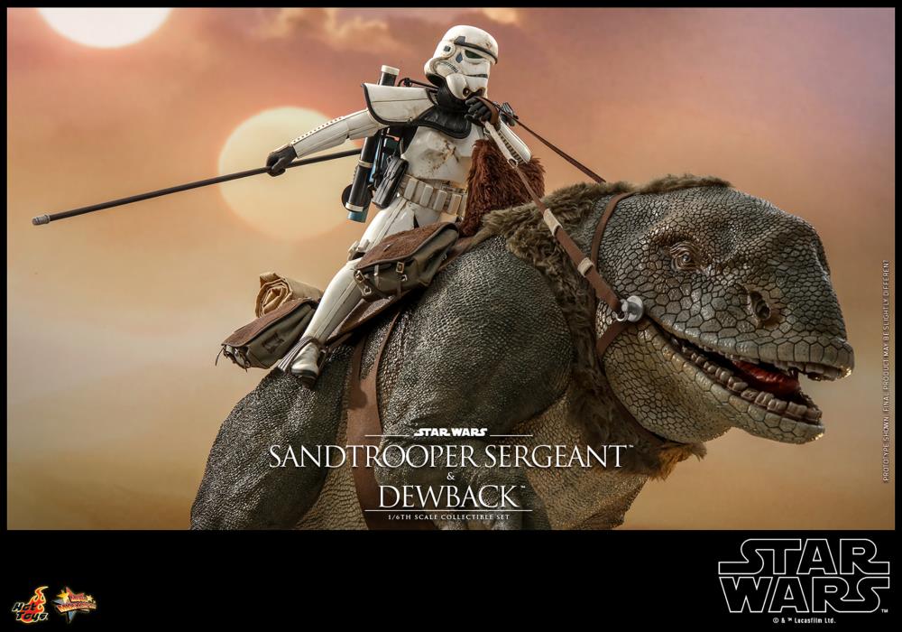 Star Wars: A New Hope MMS722 Sandtrooper Sergeant and Dewback 1/6th Scale Collectible Figure Set Gallery Image 10