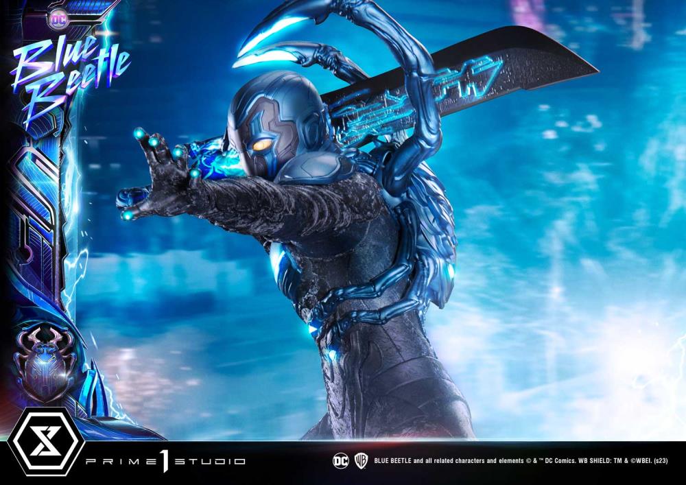 Blue Beetle Museum Masterline Blue Beetle Deluxe Limited Edition 1/3 Scale Statue (With Bonus) Gallery Image 34