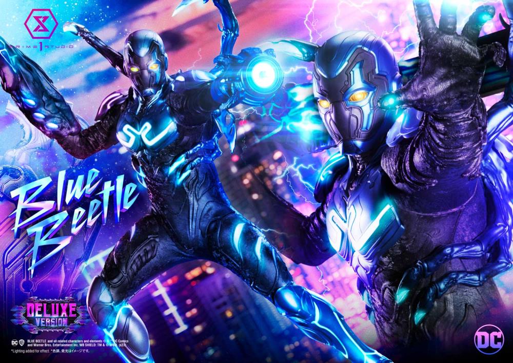 Blue Beetle Museum Masterline Blue Beetle Deluxe Limited Edition 1/3 Scale Statue (With Bonus) Gallery Image 3