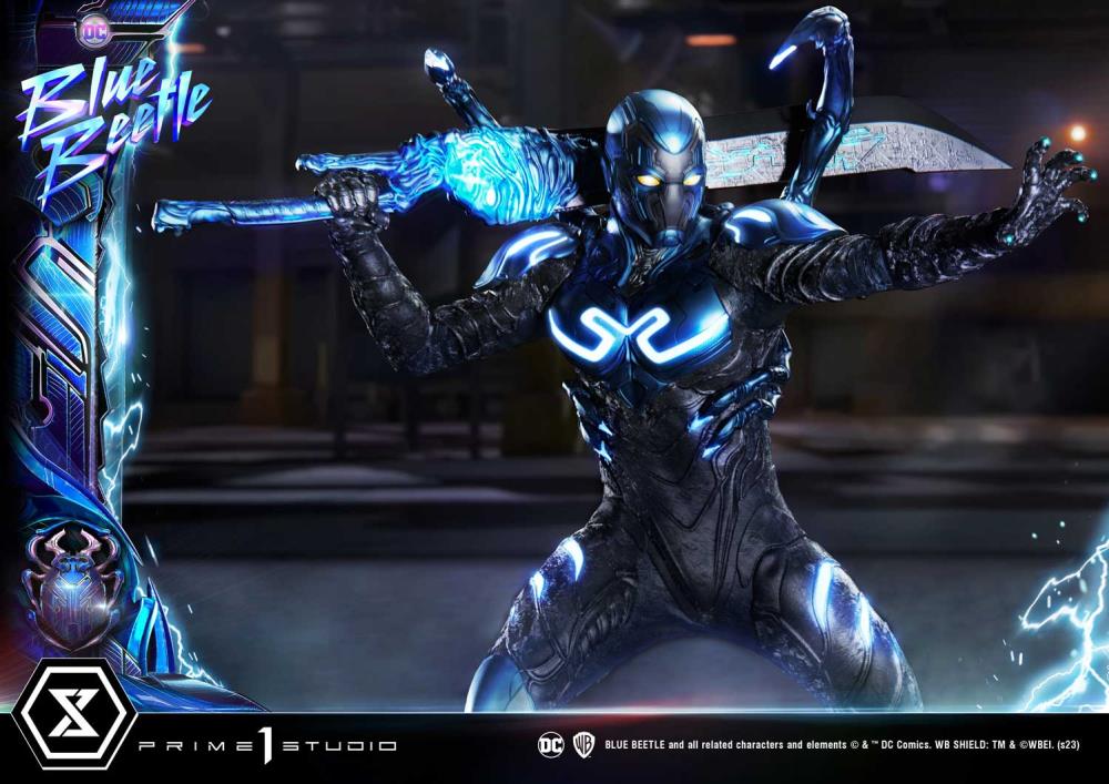 Blue Beetle Museum Masterline Blue Beetle Deluxe Limited Edition 1/3 Scale Statue (With Bonus) Gallery Image 44