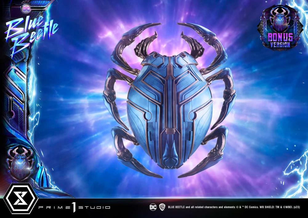 Blue Beetle Museum Masterline Blue Beetle Deluxe Limited Edition 1/3 Scale Statue (With Bonus) Gallery Image 13