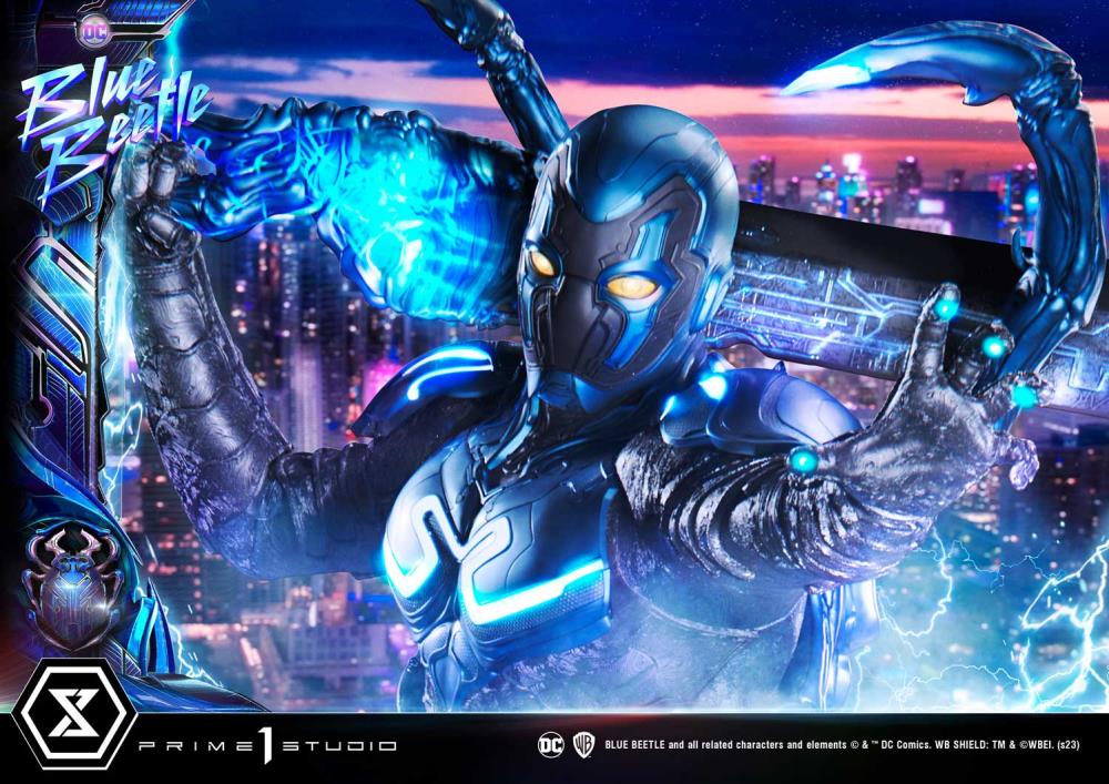 Blue Beetle Museum Masterline Blue Beetle Deluxe Limited Edition 1/3 Scale Statue (With Bonus) Gallery Image 9