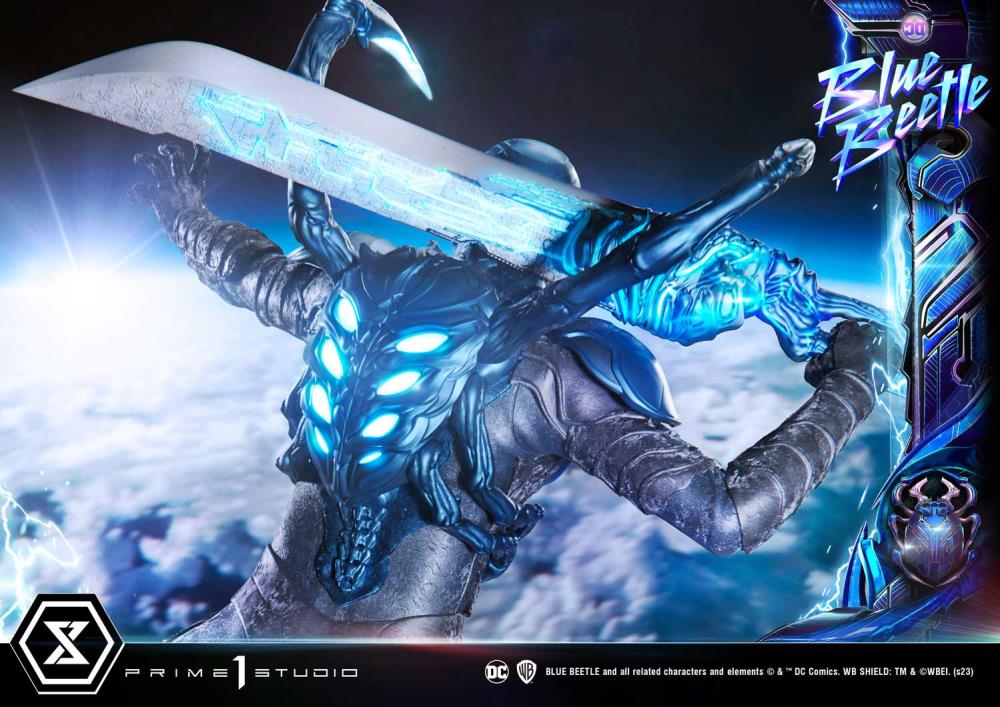 Blue Beetle Museum Masterline Blue Beetle Deluxe Limited Edition 1/3 Scale Statue (With Bonus) Gallery Image 24
