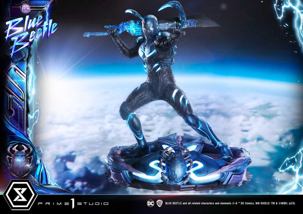 Blue Beetle Museum Masterline Blue Beetle Deluxe Limited Edition 1/3 Scale Statue (With Bonus) Gallery Image 16