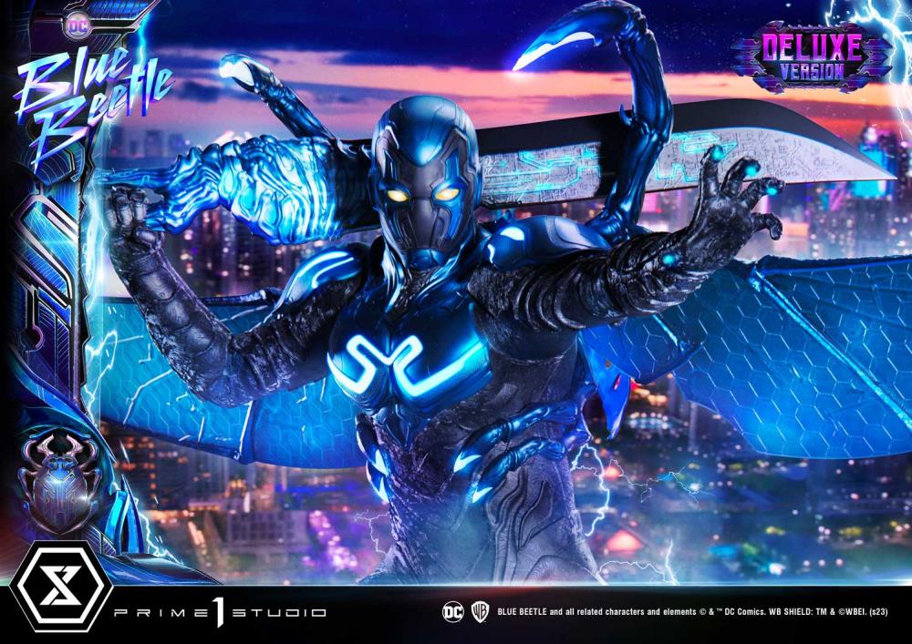 Blue Beetle Museum Masterline Blue Beetle Deluxe Limited Edition 1/3 Scale Statue (With Bonus) Gallery Image 7