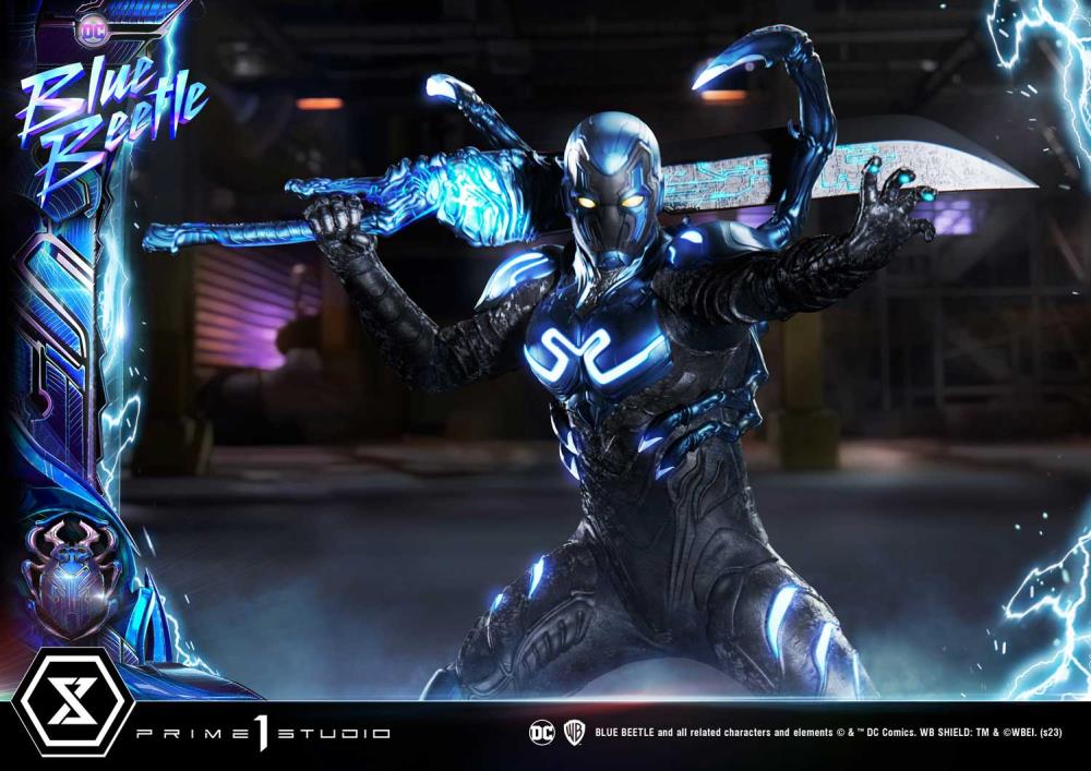 Blue Beetle Museum Masterline Blue Beetle Deluxe Limited Edition 1/3 Scale Statue (With Bonus) Gallery Image 42