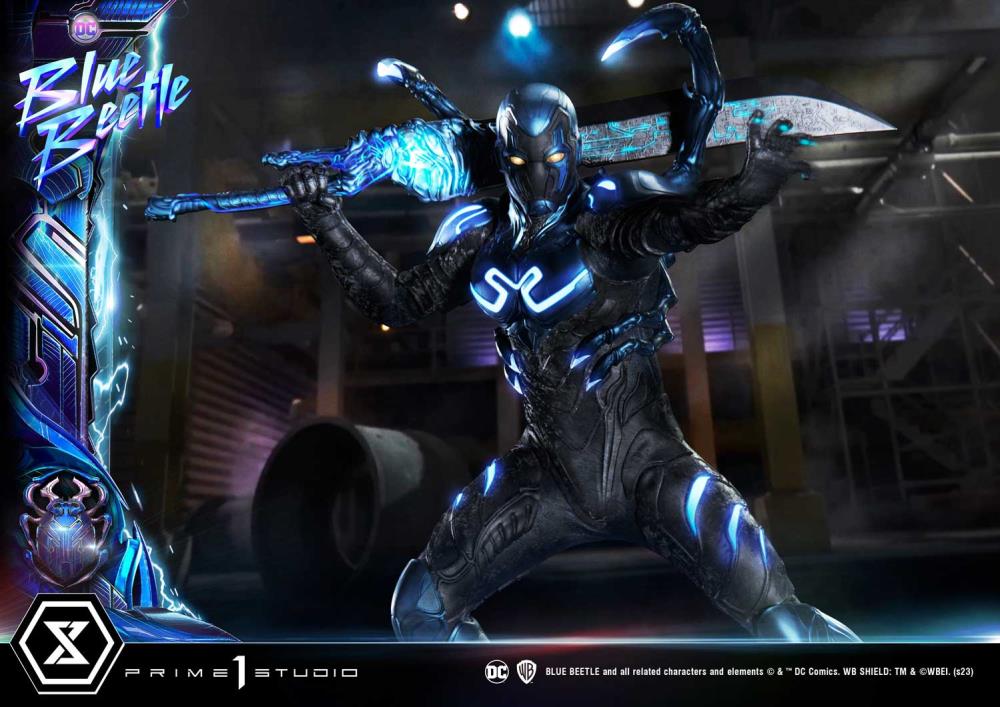 Blue Beetle Museum Masterline Blue Beetle Deluxe Limited Edition 1/3 Scale Statue (With Bonus) Gallery Image 43