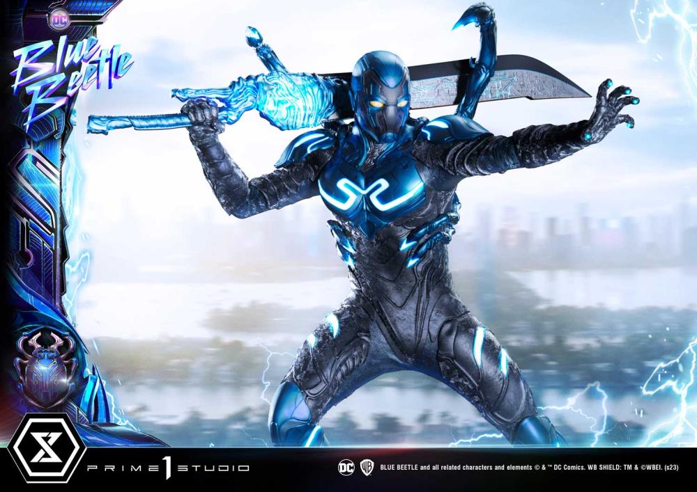 Blue Beetle Museum Masterline Blue Beetle Deluxe Limited Edition 1/3 Scale Statue (With Bonus) Gallery Image 27