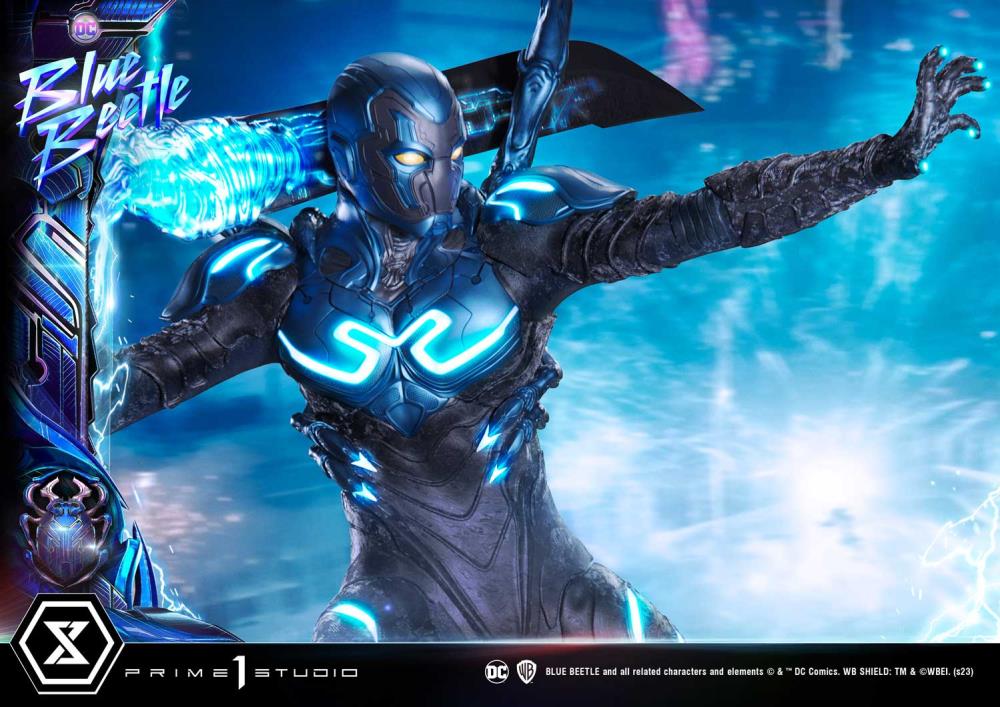 Blue Beetle Museum Masterline Blue Beetle Deluxe Limited Edition 1/3 Scale Statue (With Bonus) Gallery Image 32