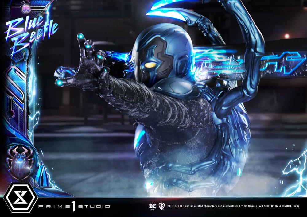 Blue Beetle Museum Masterline Blue Beetle Deluxe Limited Edition 1/3 Scale Statue (With Bonus) Gallery Image 48