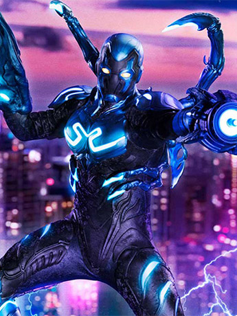 Blue Beetle Museum Masterline Blue Beetle Deluxe Limited Edition 1/3 Scale Statue (With Bonus) Gallery Image 2
