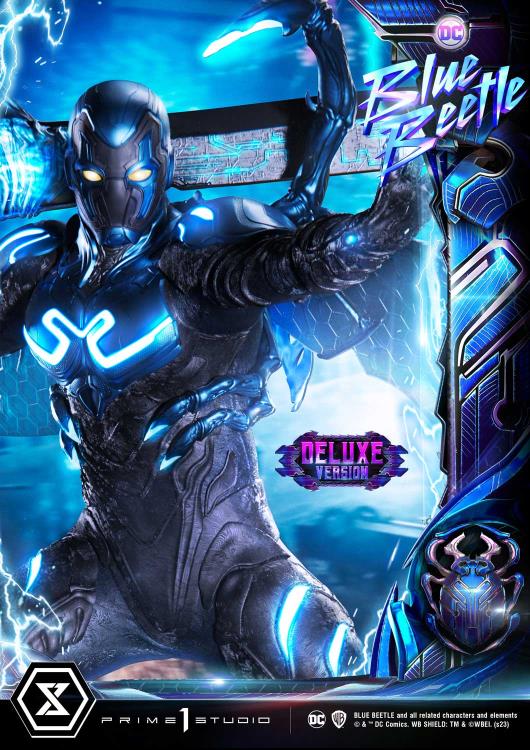 Blue Beetle Museum Masterline Blue Beetle Deluxe Limited Edition 1/3 Scale Statue (With Bonus) Gallery Image 36