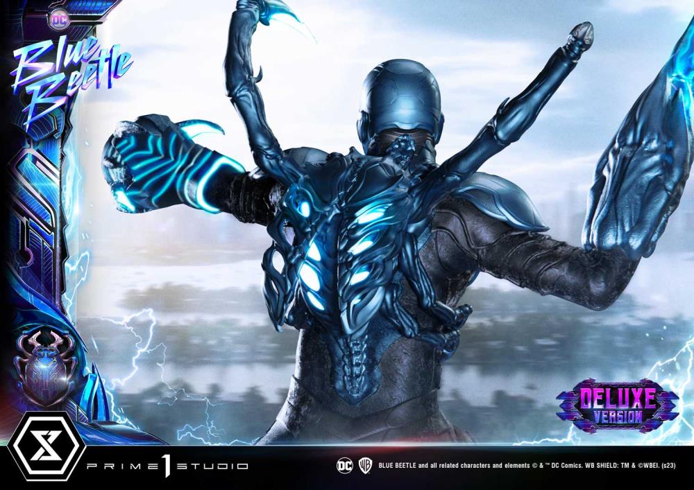 Blue Beetle Museum Masterline Blue Beetle Deluxe Limited Edition 1/3 Scale Statue (With Bonus) Gallery Image 26