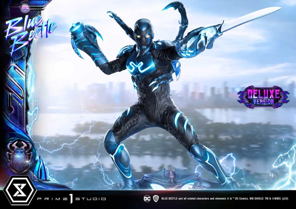 Blue Beetle Museum Masterline Blue Beetle Deluxe Limited Edition 1/3 Scale Statue (With Bonus) Gallery Image 25