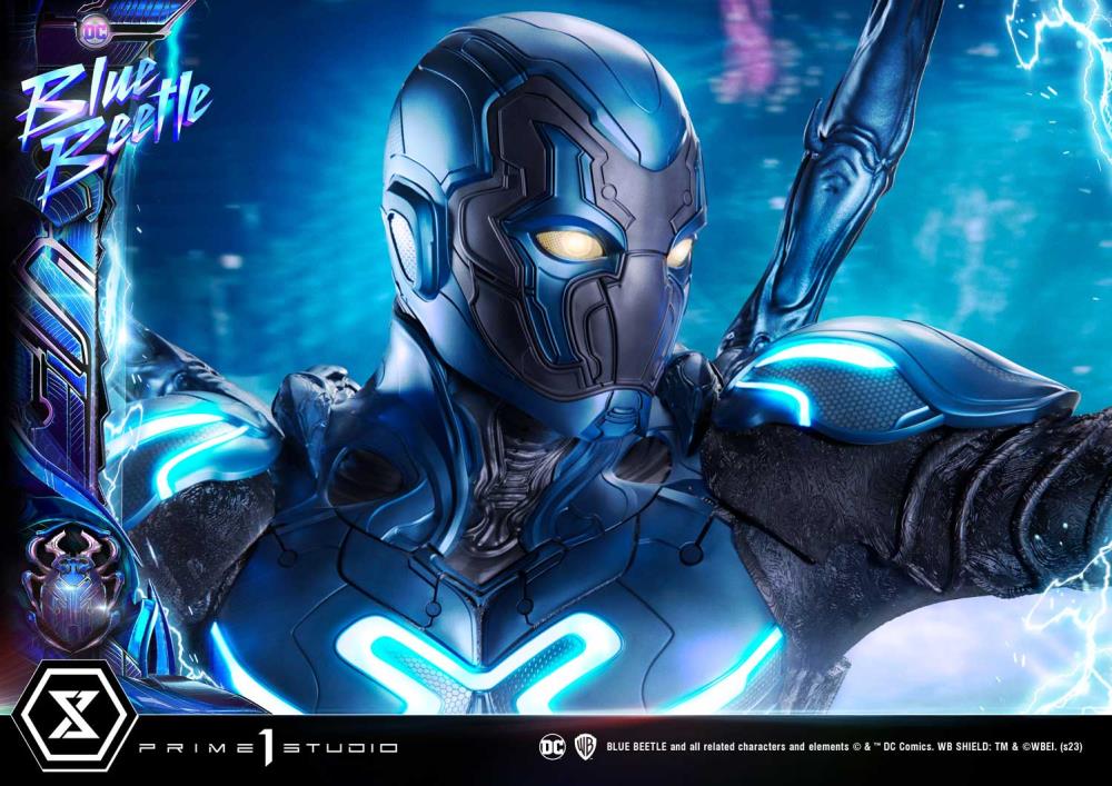 Blue Beetle Museum Masterline Blue Beetle Deluxe Limited Edition 1/3 Scale Statue (With Bonus) Gallery Image 38