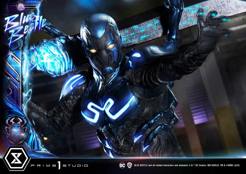 Blue Beetle Museum Masterline Blue Beetle Deluxe Limited Edition 1/3 Scale Statue (With Bonus) Gallery Image 46