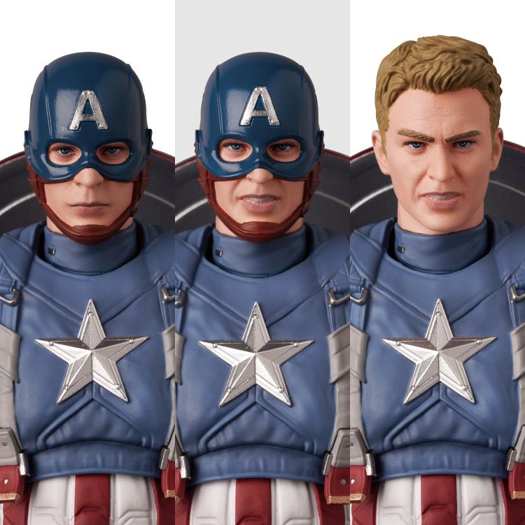 Captain America: The Winter Soldier MAFEX No.220 Captain America (Classic Suit) Action Figure Gallery Image 12