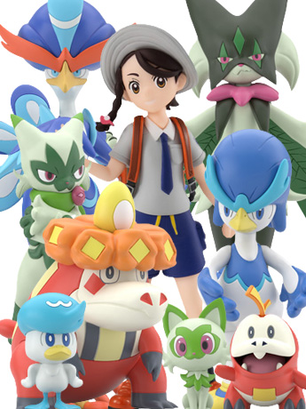 Pokemon Scale World Paldea Region Set of 9 Figures Gallery Image 2