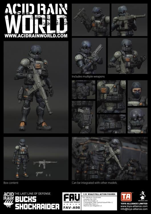Acid Rain FAV-A98 Bucks Shockraider Action Figure