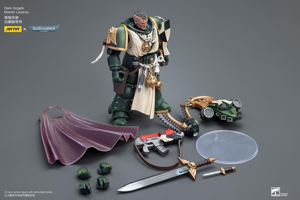 Warhammer 40k Dark Angels Master Lazarus 1/18 Scale Action Figure Gallery Image 11