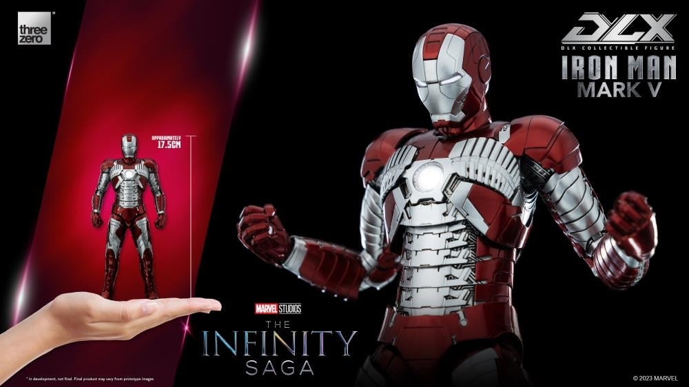 【新品】threezero アイアンマンmark5(マーク5）○スリーゼロ Avengers: The Infinity Saga DLX Iron Man Mark V 1/12 Scale Action