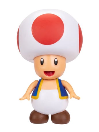 World of Nintendo Toad with Question Block 4-Inch Scale Figure Gallery Image 2