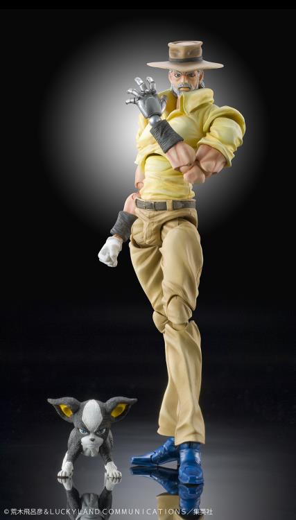 JoJo's Bizarre Adventure: Stardust Crusaders Super Action Statue Joseph Joestar and Iggy (Reissue) Gallery Image 3
