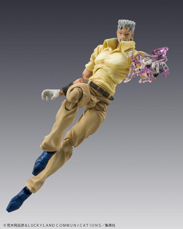 JoJo's Bizarre Adventure: Stardust Crusaders Super Action Statue Joseph Joestar and Iggy (Reissue) Gallery Image 8