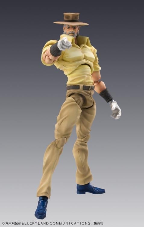 JoJo's Bizarre Adventure: Stardust Crusaders Super Action Statue Joseph Joestar and Iggy (Reissue) Gallery Image 6