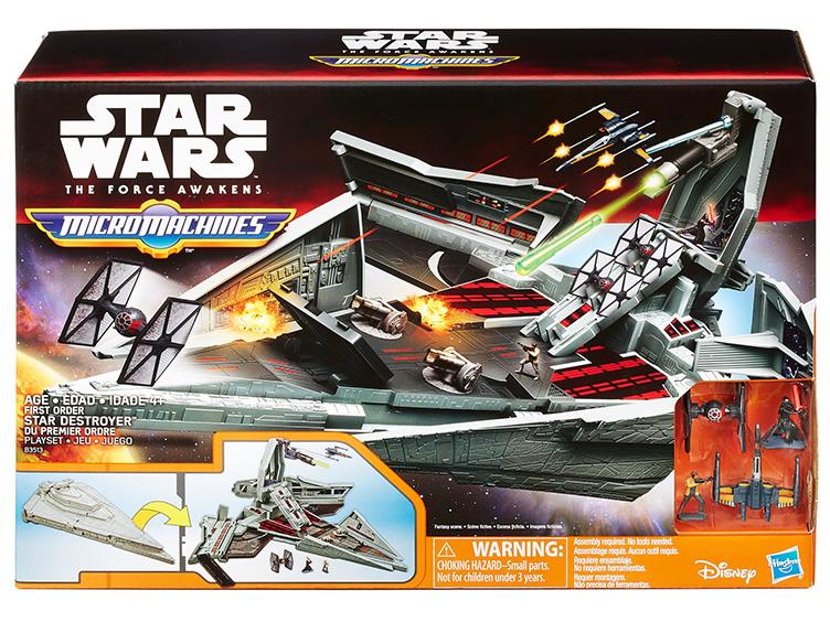 Star Wars Micro Machines First Order Star Destroyer (The Force Awakens) Battle Set Gallery Image 3