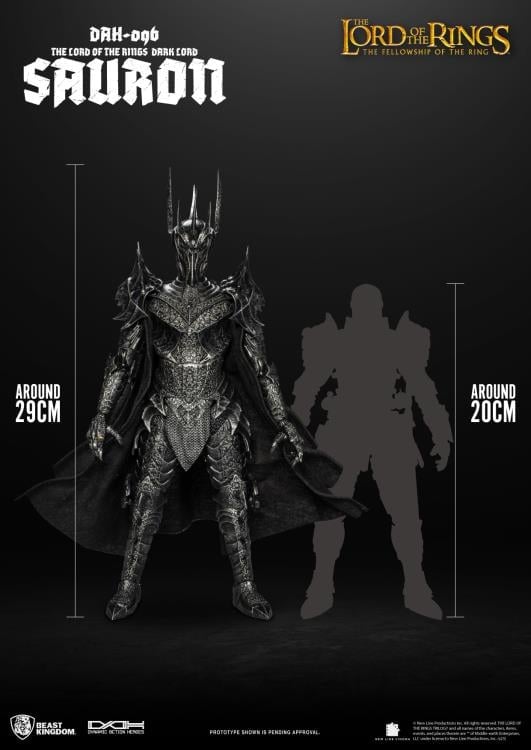 The Lord of the Rings Dynamic 8ction Heroes DAH-096 Dark Lord Sauron Gallery Image 11