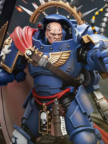 Warhammer 40k Ultramarines Captain in Gravis Armour 1/18 Scale Action Figure Gallery Image 2