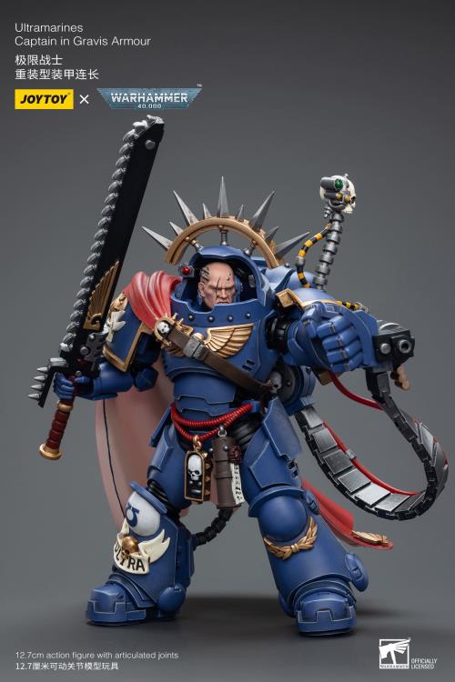 Warhammer 40k Ultramarines Captain in Gravis Armour 1/18 Scale Action Figure Gallery Image 11