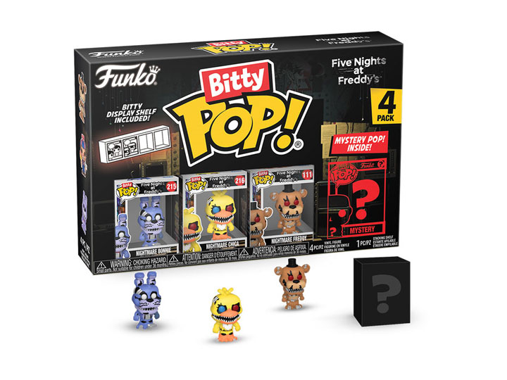 Five Nights at Freddy's Bitty Pop! Nightmare Bonnie Four-Pack Gallery Image 1