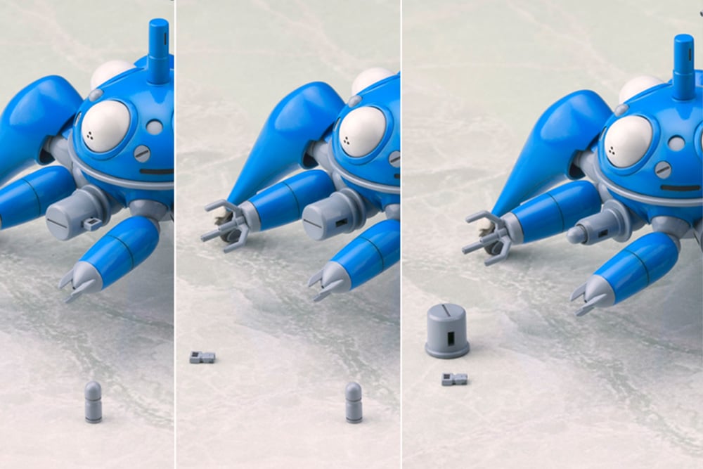 Ghost in the Shell: S.A.C. Tachikoma with Motoko Kusanagi & Batou 1/35 Scale Model Kit Gallery Image 9
