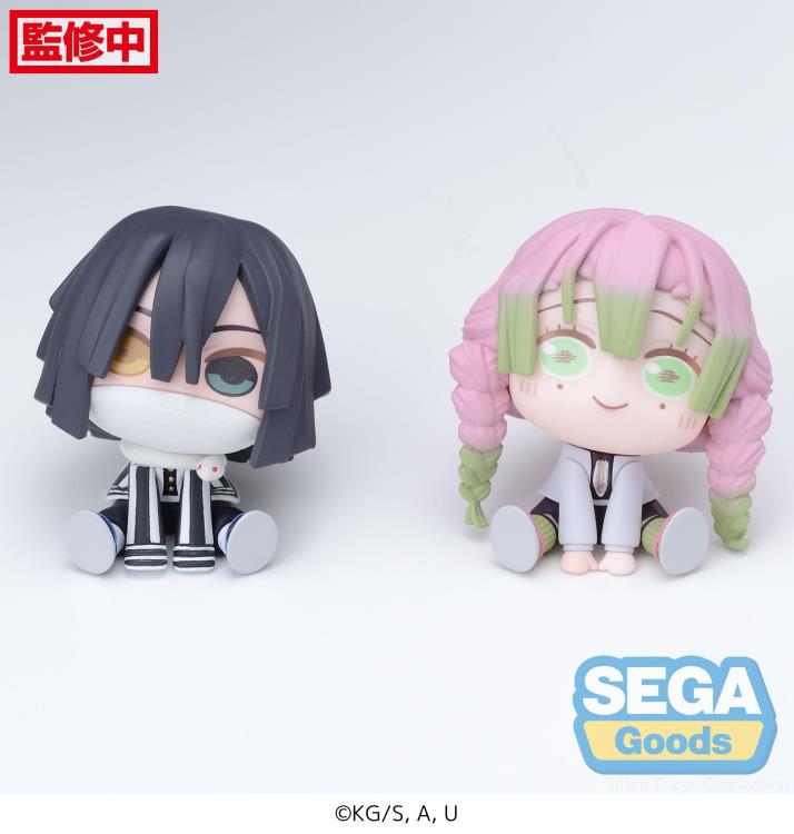Demon Slayer: Kimetsu no Yaiba QyuruMe Obanai Iguro & Mitsuri Kanroji Set of 2 Mini Figures Gallery Image 6