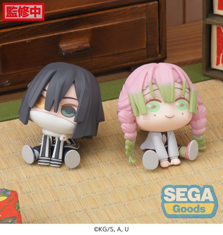 Demon Slayer: Kimetsu no Yaiba QyuruMe Obanai Iguro & Mitsuri Kanroji Set of 2 Mini Figures Gallery Image 3