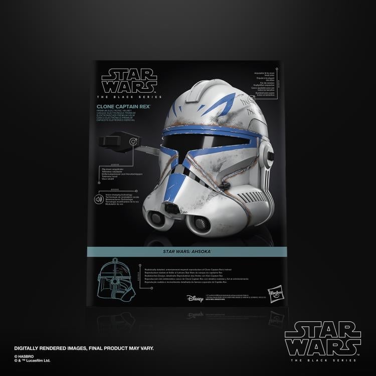 Star Wars: The Black Series Clone Captain Rex (Ahsoka) 1:1 Scale Wearable Electronic Helmet Gallery Image 11