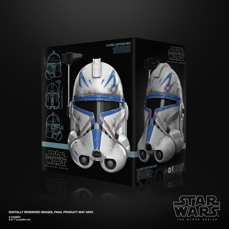 Star Wars: The Black Series Clone Captain Rex (Ahsoka) 1:1 Scale Wearable Electronic Helmet Gallery Image 7