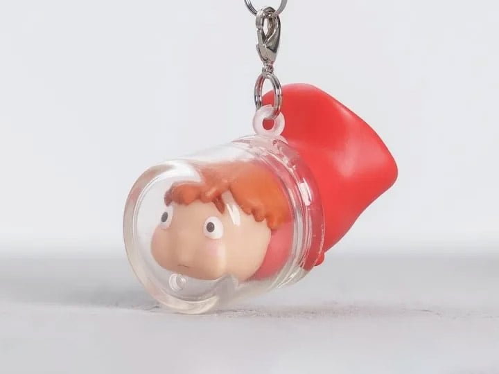 Ponyo Stuck in Bottle Keychain Gallery Image 1