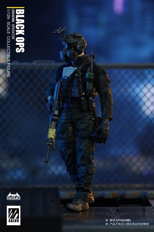 開封品HASUKI SALVOシリーズ BLACK OPS 1/12フィギュア Black Ops Salvo Series Unknown Operator 1/12 Scale Figure